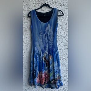 Caeliann pleated feather Midi Dress size small,used once.